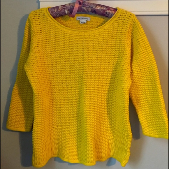 Liz Claiborne Sweaters - 🍋 Liz Claiborne yellow sweater $6 or 3/$10